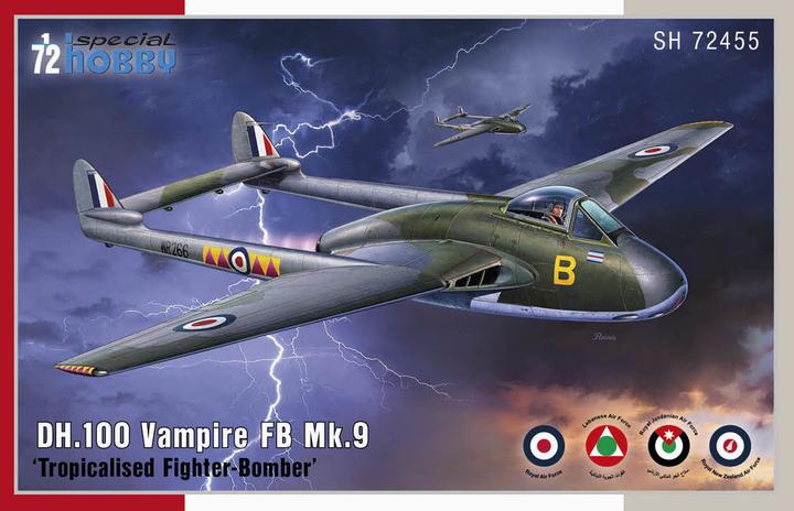 Immagine prodotto Special Hobby DH.100 Vampire FB.Mk.9 Cacciabombardiere Tropicalizzato