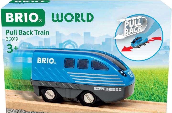 Produktbild Ravensburger BRIO World – 36019 Zug mit Rückziehmotor | Spielzeugzug für Kinder ab 3 Jahren