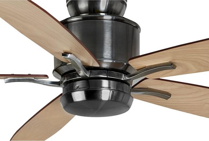 Image du produit Ventilateur de plafond Prima Nickel 132 cm avec éclairage LED
