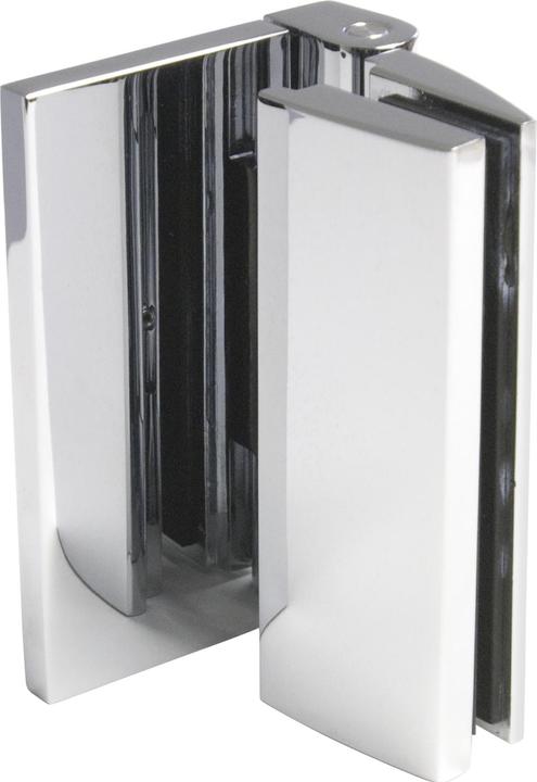 Produktbild KL Megla Duschtürband Bella, 90° Glas-Wand, m. Langloch, nach aussen, verchromt poliert