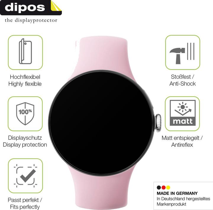 Image du produit Dipos Full Cover Film de protection Mat pour Google Pixel Watch 3 45mm