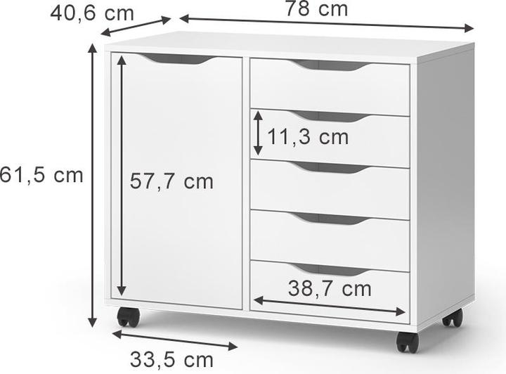Produktbild Vicco Otwin (78 x 40.5 x 61.5 cm)