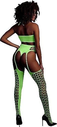 Produktbild Ouch! Two Piece with Crop Top and Stockings (One Size)