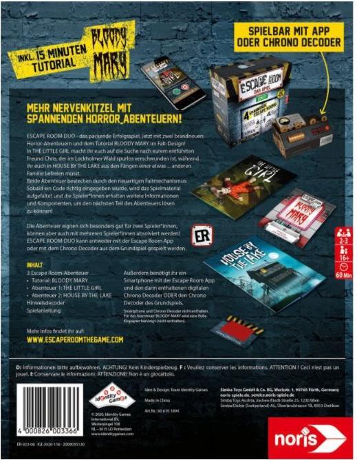 Actual product image Noris Escape Room The Game 2 (German)