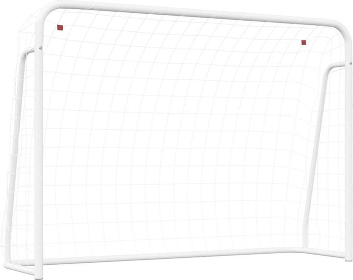 Immagine prodotto VidaXL Fussballtor mit Netz Weiss 214x75x152 cm Stahl & Polyester