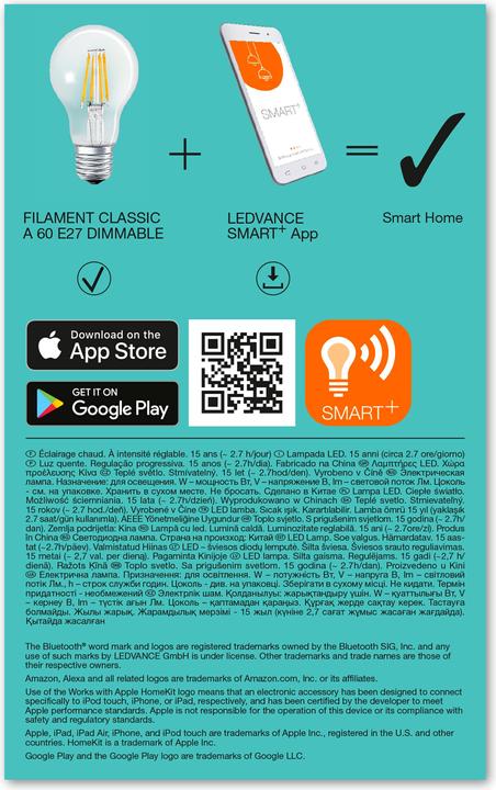 Actual product image Ledvance Smart+ (E27, 6 W, 650 lm, 1 x, E)
