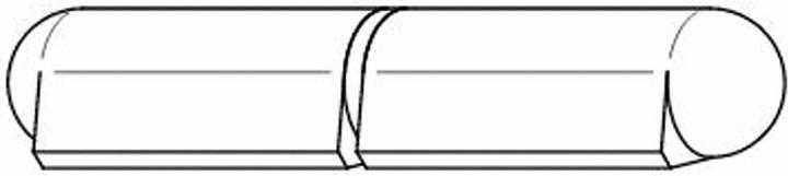 Eneroid Tape roll, weld-on hinge, 100x14 mm, 2-piece, steel