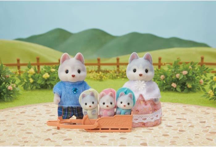 Actual product image Sylvanian Families sf family husky