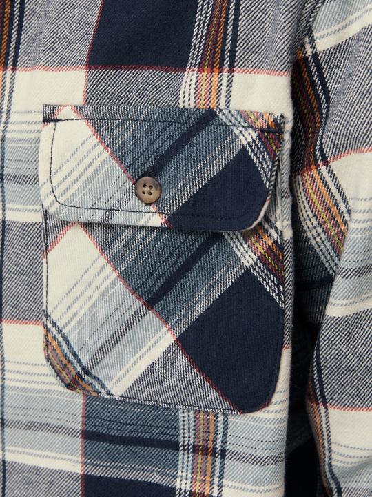 Actual product image Jack & Jones Jjdarren Flannel Check Overshirt Ls Jnr (152)