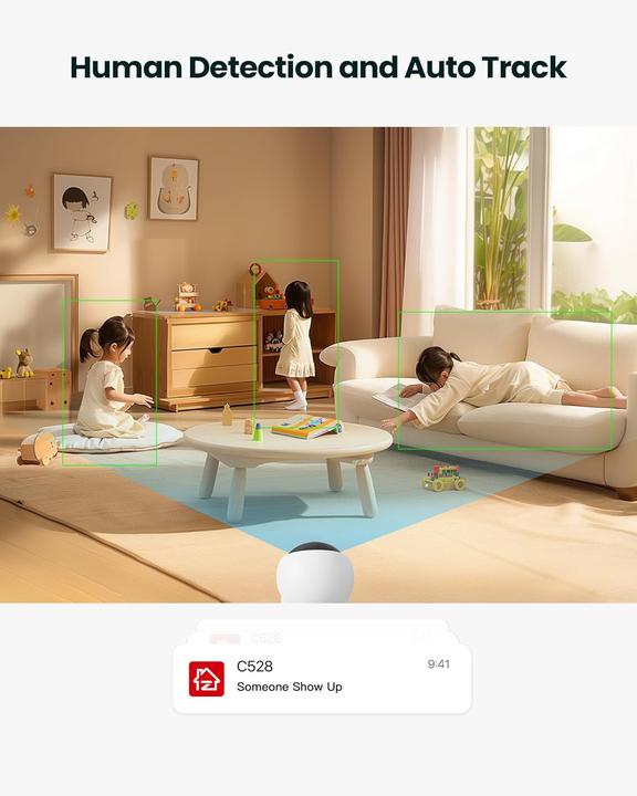 Image du produit Zosi Überwachungskamera mit Dual-Objektiv und KI-Erkennung