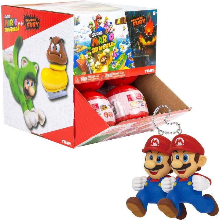 Immagine prodotto Tomy Super Mario 3D World ass. (24) Assortimento a 7 pieghe, portachiavi