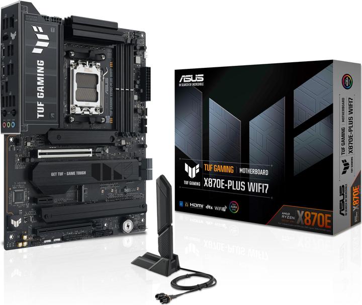 Produktbild ASUS MB TUF GAMING X870E-PLUS WIFI7 (AM5, AMD X870E, ATX)