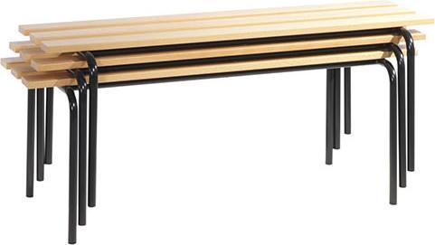 Produktbild Bedrunka & hirth Stapelbare Sitzbank, 4 x Füsse (160 cm)