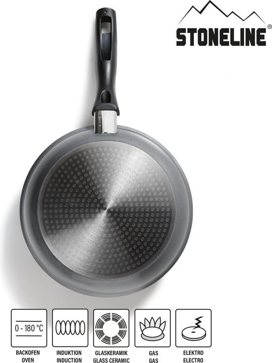 Actual product image Stoneline 6841 frying pan 24 cm (24 cm, Pan set + pot set, Aluminium)