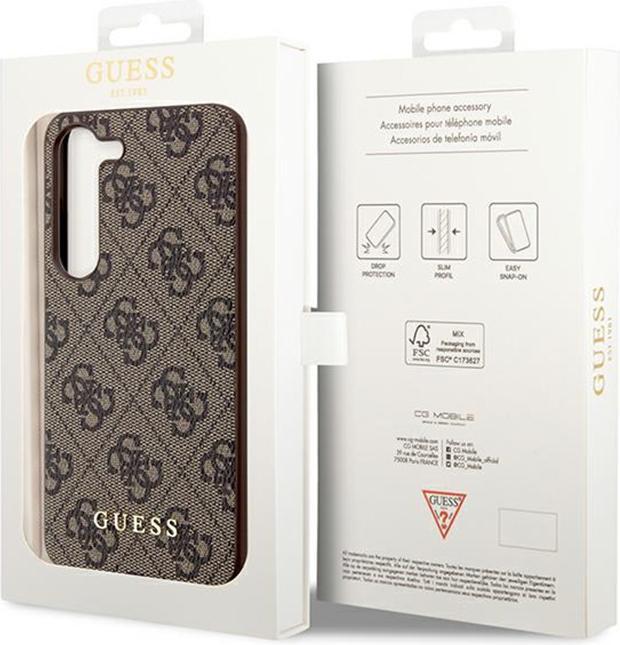 Image du produit Guess 4G Charms Case- marron (Samsung Galaxy S24+)
