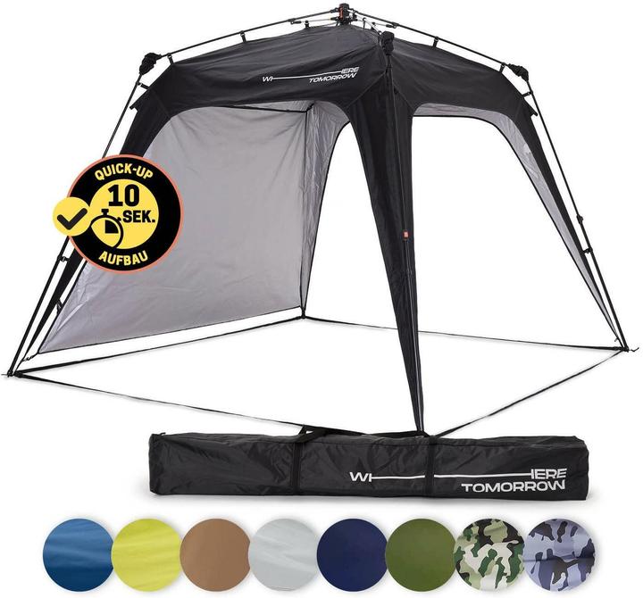Actual product image Where Tomorrow Pavillon Pop Up - Schwarz, Anwendungsbereich: Outdoor (250 cm, 250 cm)
