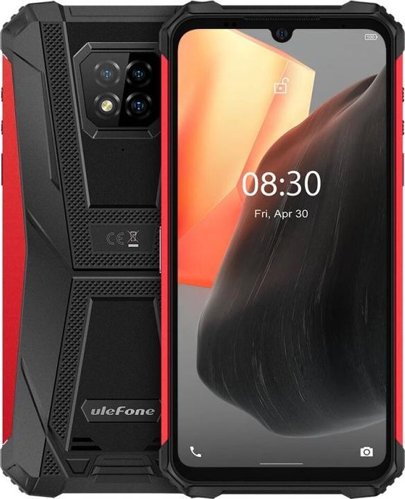 Produktbild Ulefone Armor 8 Pro (128 GB, Schwarz, Rot, 6.10", Hybrid Dual SIM, 16 Mpx, 4G)