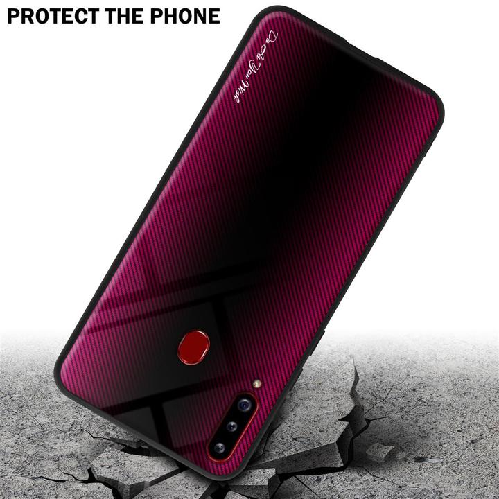 Immagine prodotto Cadorabo Copertura di vetro a strisce in TPU (Samsung Galaxy A20s)