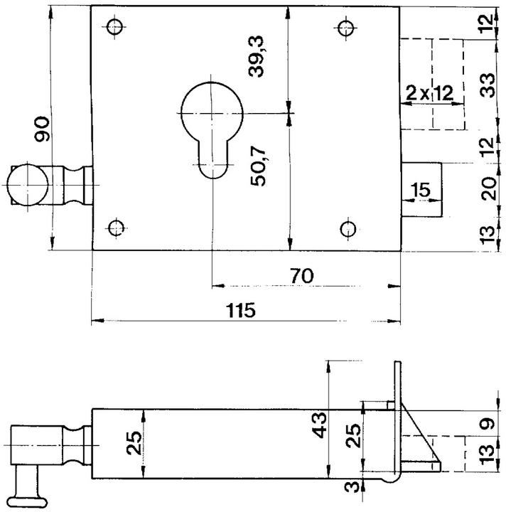 Actual product image Schänis Front door pull latch locks put on 2106