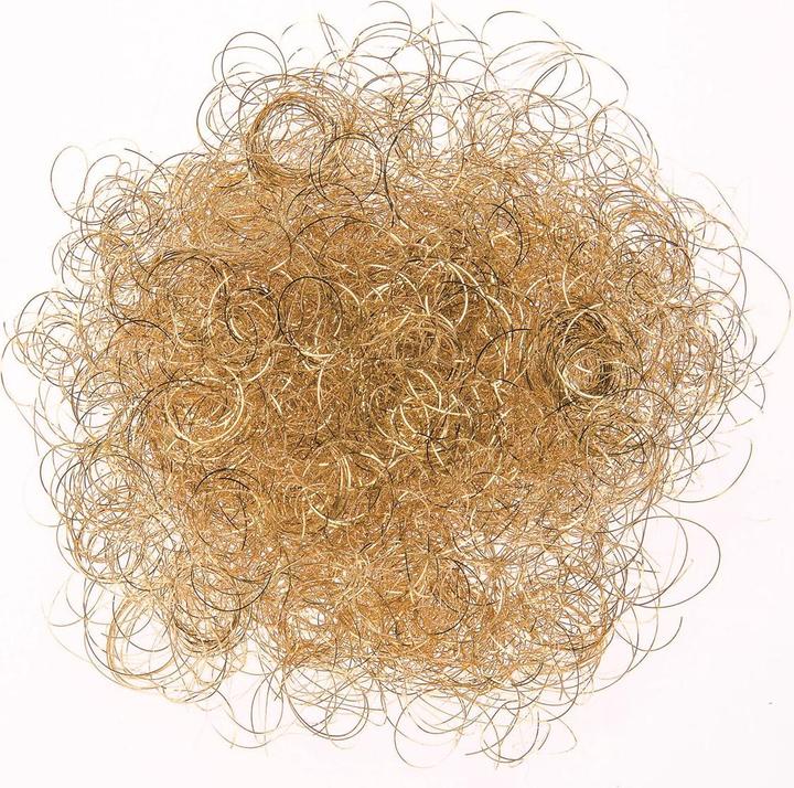 Actual product image Glorex Tinsel hair curly 15g gold color