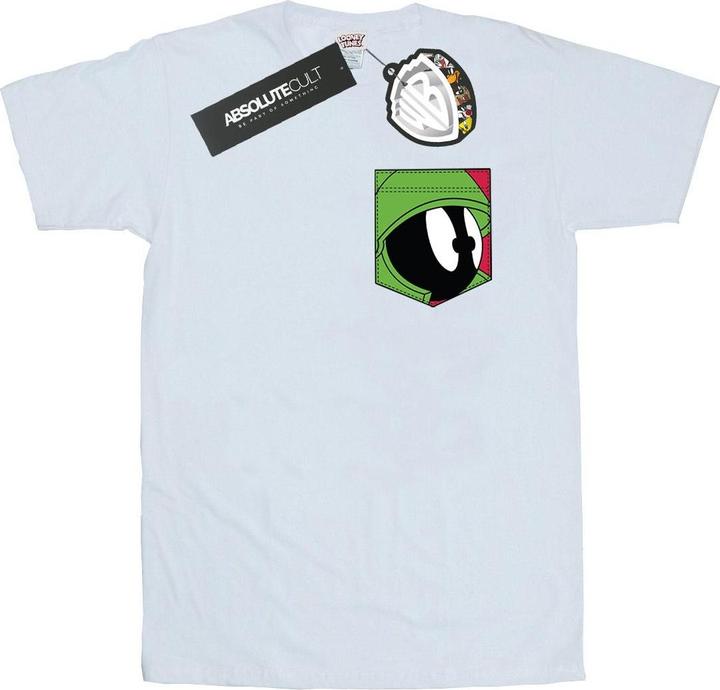 Produktbild Looney Tunes Marvin The Martian Face Faux Pocket TShirt (XL)