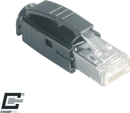Produktbild Metz Connect 1401505012-E Rj-45 Schwarz Drahtverbinder (CAT6a, 0.09 m)