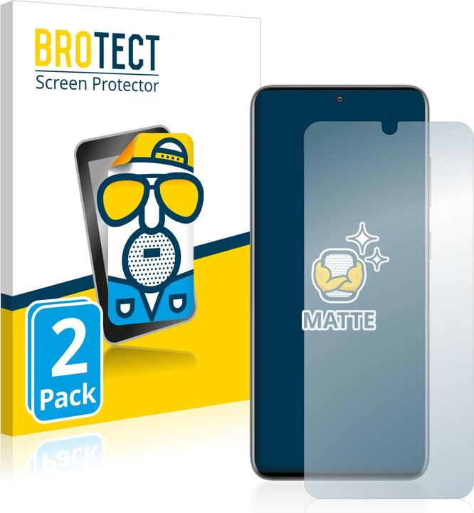 Actual product image BROTECT Anti-glare screen protector matt (2 Piece, Samsung Galaxy S20)