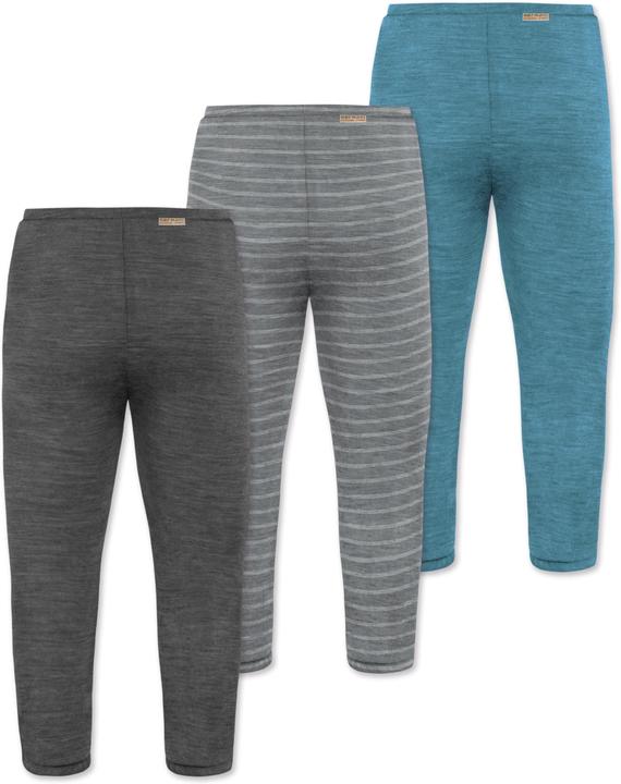 Immagine prodotto Normani Confezione da 3 pantaloni baby merino con piedini - 9543 (62)