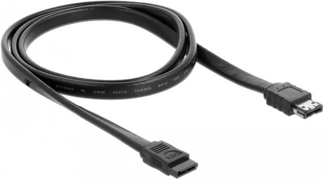 Produktbild Delock Kabel eSATA 3 Gb/s Buchse > eSATA Buchse 1 m schwarz