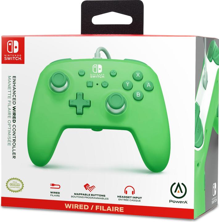 Produktbild PowerA - Verbesserter Kabelgebundener Controller für Nintendo Switch - Meerschaumgrün (Switch)