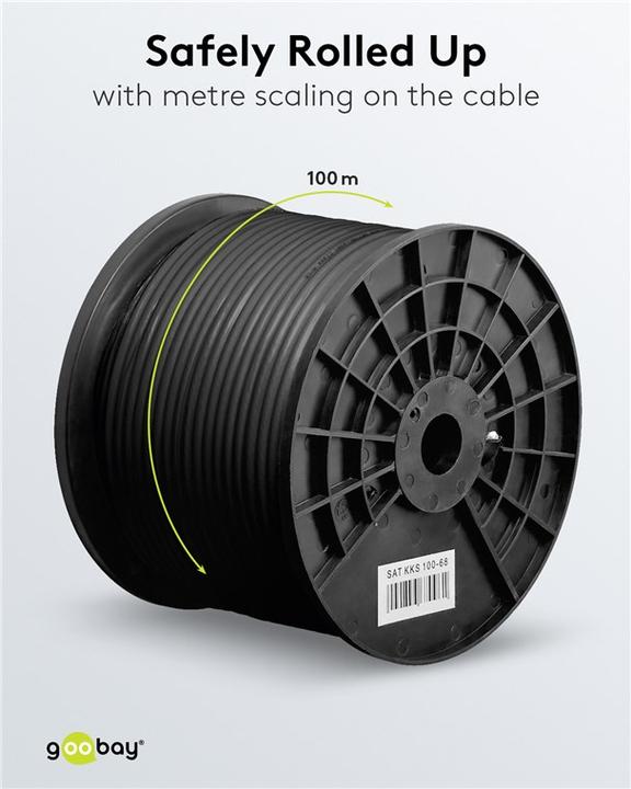 Actual product image Goobay Coaxial cable outer diameter (100 dB, Plug socket)