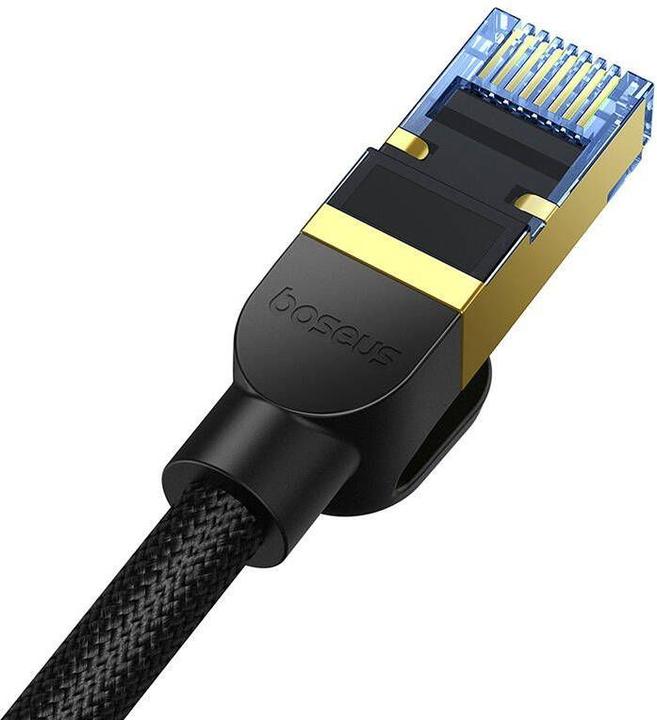 Produktbild Baseus Braided network cable cat.7 Ethernet RJ45, 10Gbps, 20m (black) (S/FTP, CAT7, 20 m)