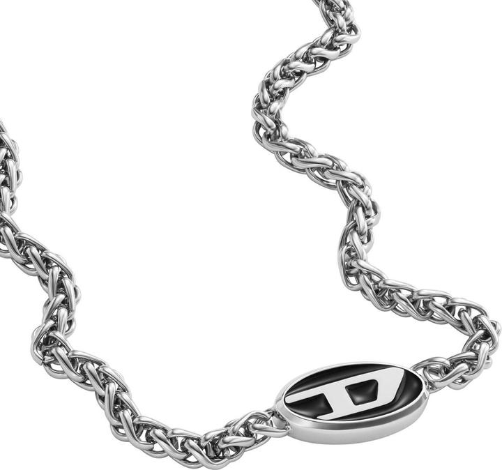 Image du produit Diesel Collier en acier (Acier inoxydable, Émail)