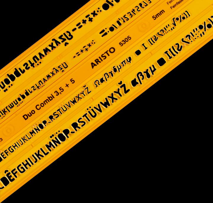 Actual product image Aristo AR5305, Plastic letter/number/character template (24.50 cm)