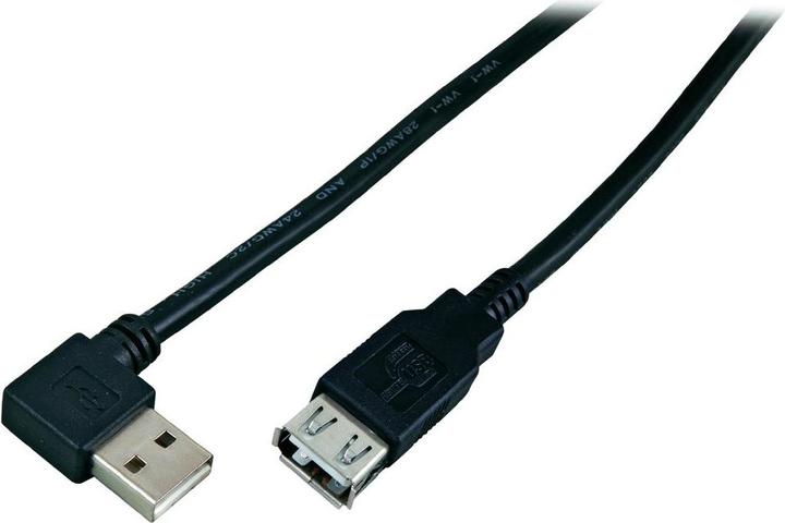 Produktbild EFB Elektronik K5246SW.1,8 USB Kabel 1,8 m 2.0 USB A Schwarz (K5246SW.1,8) (1.80 m, USB 2.0)