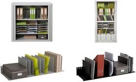 Actual product image Paperflow Document compartment, flexible division, gray polystyrene, with 10 dividers