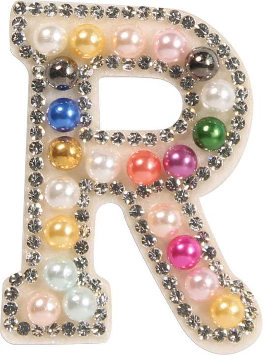 Produktbild PhoneLook Sticker Aufkleber für Handy/Tablet/Computer 3D Pearls Regenbogen Buchstabe R