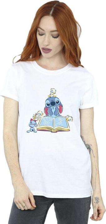Image du produit Disney - T-shirt LILO & STITCH READING A BOOK - Femme (XL)