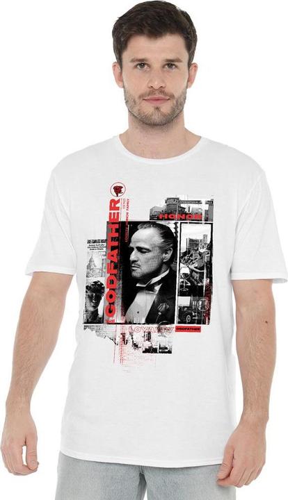 Actual product image The Godfather Mens Don Vito Corleone Collage T-Shirt (M)