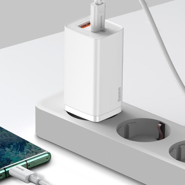 Actual product image Baseus GaN2 Lite Quick ChargerC+U 65W EU White (65 W)