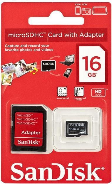 Produktbild SanDisk microSDHC (16 GB, microSDHC)
