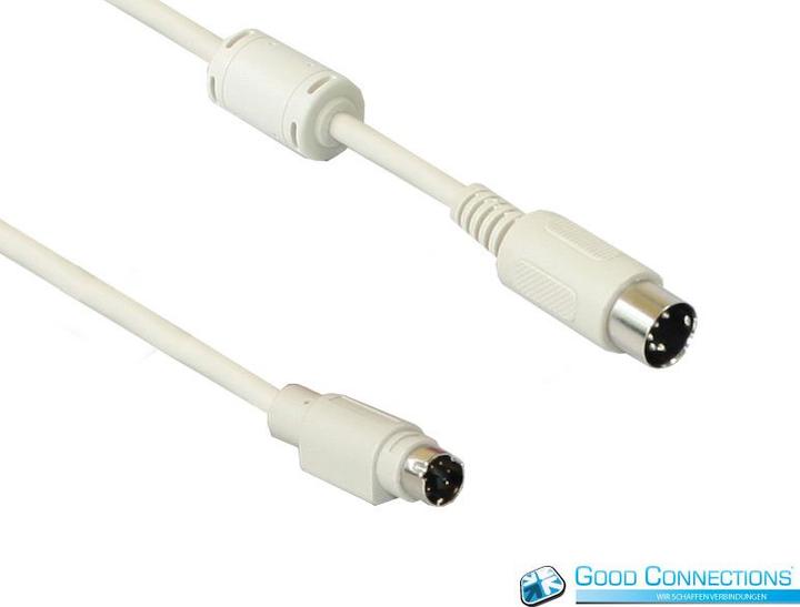 Actual product image Good Connections Keyboard adapter cable mini DIN 6 male to DIN 5 male, ® (1.55 m)