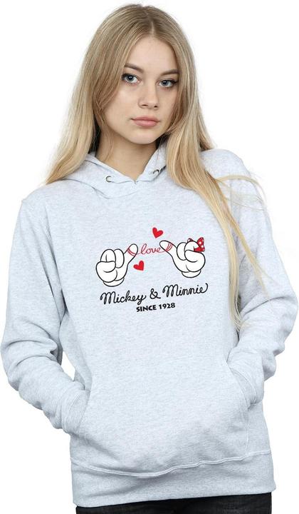Immagine prodotto Disney Mickey Mouse Love Hands Felpa con Cappuccio Donna (M)