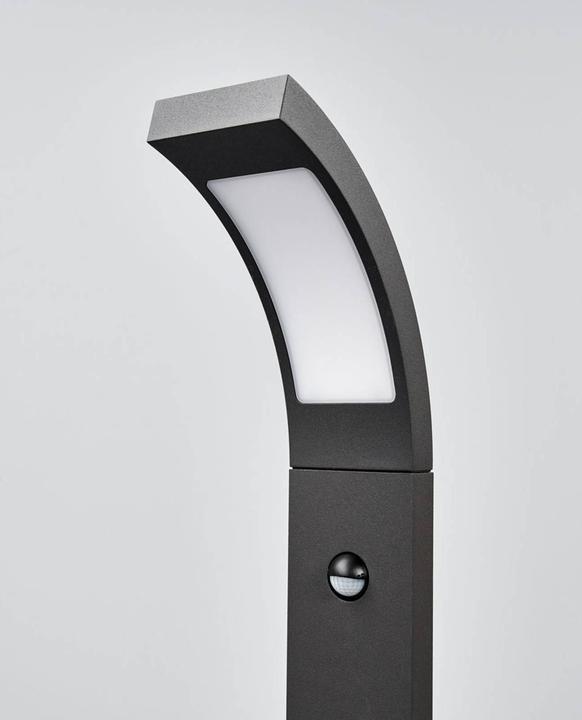 Produktbild Lucande Juvia Aussen Garten Leuchte w/Sensor Graphite/Opal (520 lm, IP54)