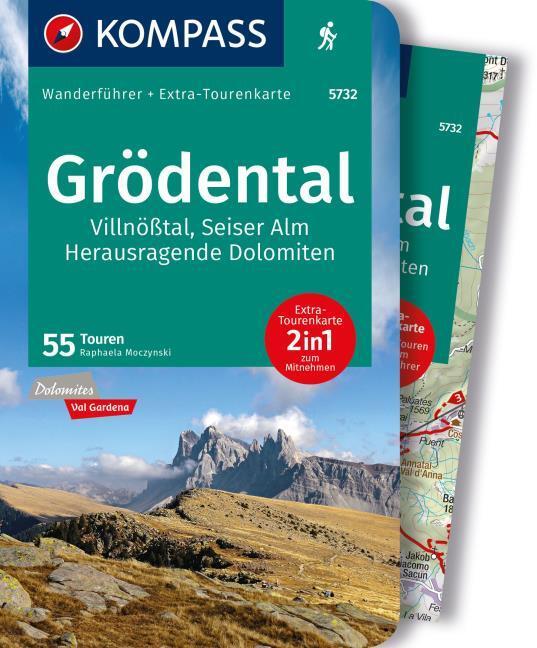 Immagine prodotto Wanderführer Grödental, Villnösstal, Seiser Alm, Herausragende Dolomiten, 55 Touren (Tedesco, Raffaella Moczynski, 2023)