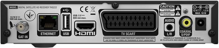 Produktbild Thomson THS222 Satelliten-TV-Empfänger (0.00 GB, DVB-S2)