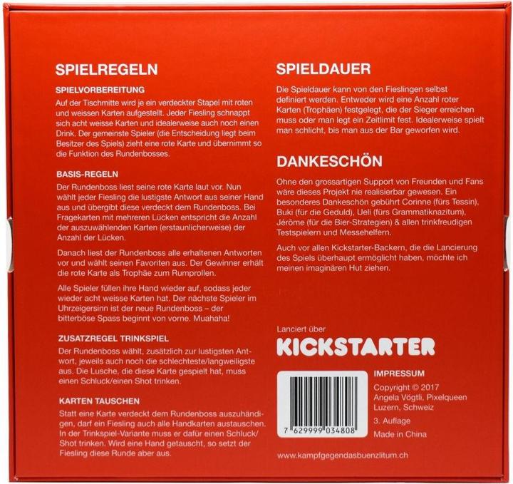 Produktbild Kampfhummel Kampf gegen Das Bünzlitum (Deutsch, Schweizerdeutsch)
