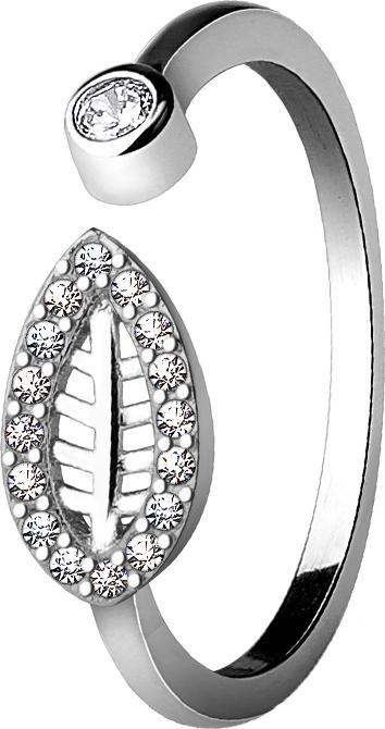 Immagine prodotto Star Piercing Anello foglia d'argento con cristalli (50, 925 Argento)