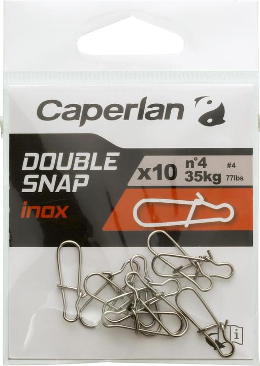 Actual product image Caperlan double snap inox x 10 167911