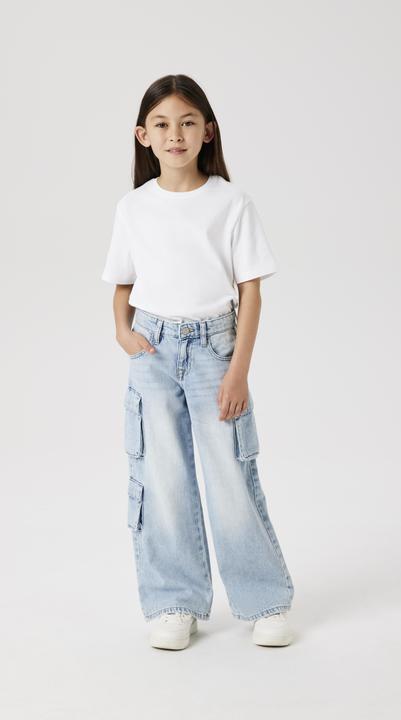 Actual product image Name it NKFBELLA WIDE CARGO JEANS 8772-BE NOOS (134)